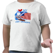 I Love My US Army Grandpa Tshirt