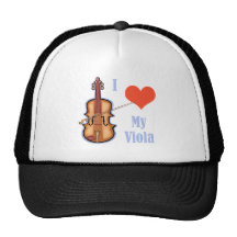 I Love My Viola Mesh Hats
