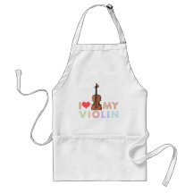 I Love My Violin Aprons