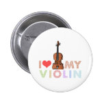I Love My Violin Pinback Button