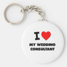 I love My Wedding Consultant Keychains