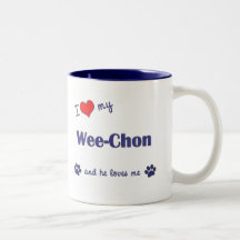 I Love My Wee-Chon (Male Dog) Coffee Mug