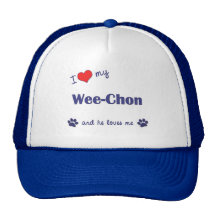 I Love My Wee-Chon (Male Dog) Trucker Hat