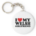 I Love My Welsh Girlfriend keychains