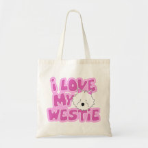 I Love My Westie Bag