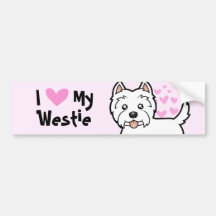 I Love My Westie Bumper Sticker