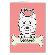 I Love My Westie Cards