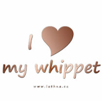 I love my whippet magnet photo cut outs