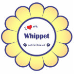I Love My Whippet (Male Dog) Photo Cutouts