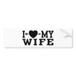 I Love My Wife bumper stickers