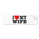 I Love My Wife bumper stickers