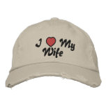 I Love My Wife Hat embroidered hats