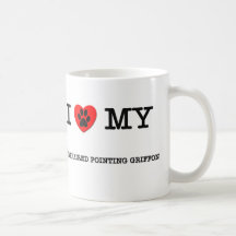I LOVE MY WIREHAIRED POINTING GRIFFON COFFEE MUG