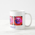 I LOVE MY YORKIE!  COFFEE  MUG (PINK & BLUE)