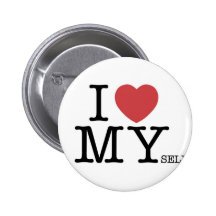 I Love MYself Button