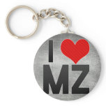 I Love MZ keychains