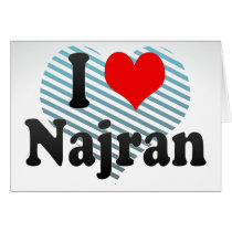 I Love Najran, Saudi Arabia Card