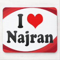 I Love Najran, Saudi Arabia Mousemat