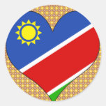 I Love Namibia Round Sticker