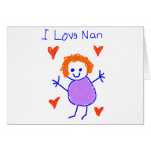 I Love Nan Greeting Cards