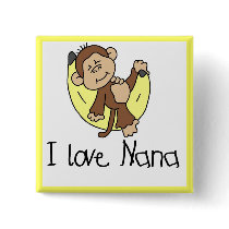 I Love Nana T-shirts and Gifts Pin