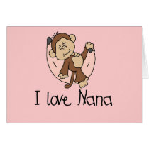 I Love Nana T-shirts and Gifts Card