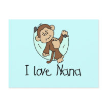 I Love Nana T-shirts and Gifts Post Card