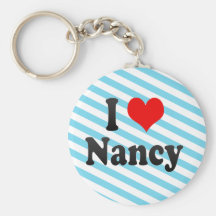 I Love Nancy, France. J'Ai L'Amour Nancy, France Keychains