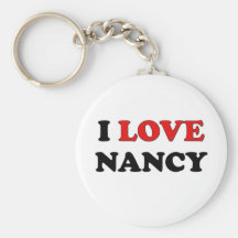 I Love Nancy Key Chain