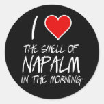 I Love Napalm Stickers