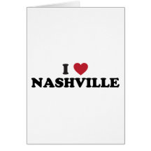 I Love Nashville Tennessee Greeting Cards