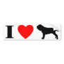 I Love Neapolitan Mastiffs Bumper Sticker