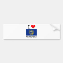 I Love Nebraska Bumper Stickers