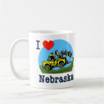 I Love Nebraska Country Taxi Coffee Mug