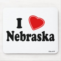 I Love Nebraska Mousepad