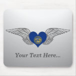 I Love Nebraska -wings Mousepads