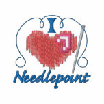 I Love Needlepoint embroidered shirts