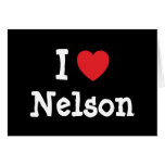 I love Nelson heart custom personalised Card