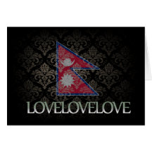 I love Nepal Cool Greeting Cards
