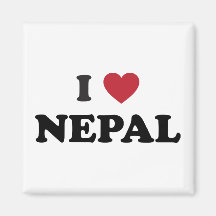 I Love Nepal Magnet