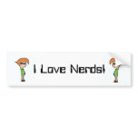 I Love Nerds! bumper stickers