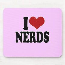 I Love nerds Mousepads