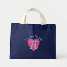 I Love Nerds Tote Bags