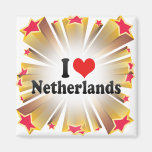 I Love Netherlands Refrigerator Magnets
