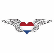 I Love Netherlands -wings Photo Cutouts