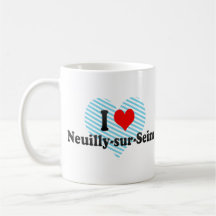 I Love Neuilly-sur-Seine, France Mugs