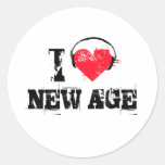 I love new age round stickers