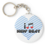 I Love New Beat Key Chain