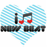 I Love New Beat photo sculptures