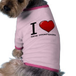 I LOVE NEW HAMPSHIRE pet clothing